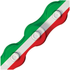 KMC Red/White/Green Single Speed KMC Z510H Chain